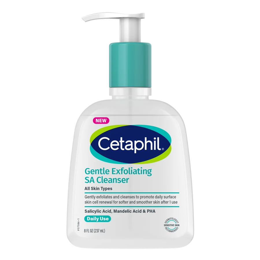 053016GentleExfolSACleanser8oz-Front-nova-para-pharmacie-maroc-prix-livraison Cetaphil Gentle Exfoliating SA Cleanser 236ml
