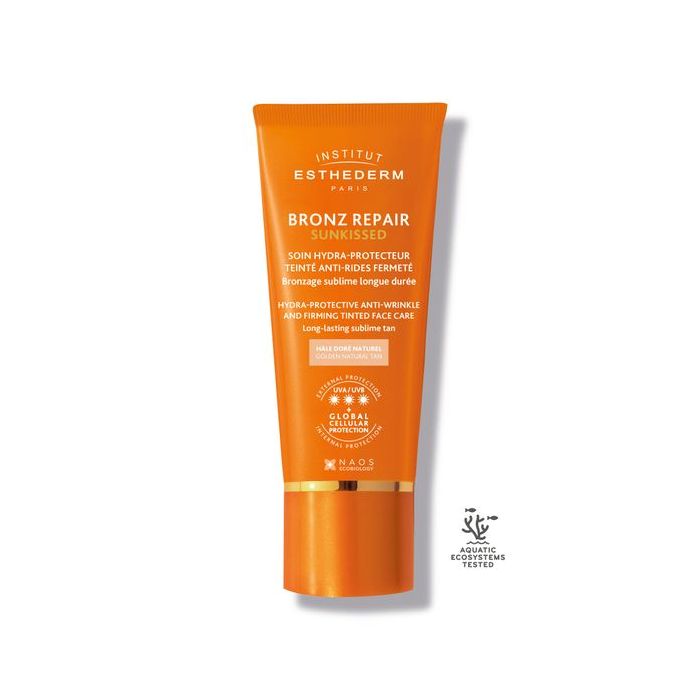 167392-w4rp1xs0uf-jpg_cv1xymiprtdhimws-nova-para-pharmacie-maroc-prix-livraison-1 ESTHEDERM Bronz Repair Sunkissed 50ml Soin Protecteur Teinté Anti-Rides Fermeté SPF Soleil Fort Éclat Doré – Image 1