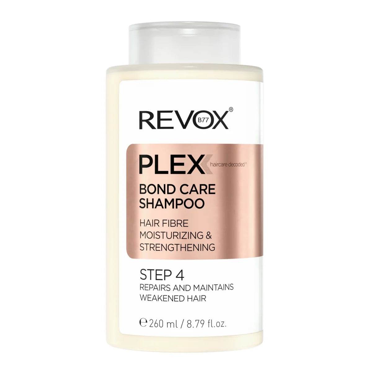 22REVOX-B77-PLEX-BOND-CARE-SHAMPOO-STEP-4-260-ml22-scaled-1 Revox Plex Shampooing Hydratant Fortifiant Étape 4 - 260ml – Image 1