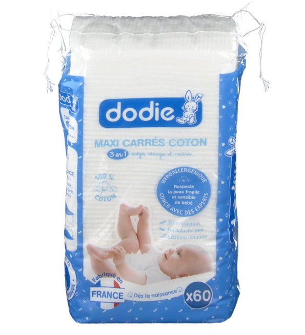 3700763503158-1-nova-para-pharmacie-maroc-prix-livraison-1 Dodie maxi carres coton 3en1 60pcs - photo 2