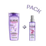 ELSEVE Hyaluron Repulp Pack Sérum 150ml + Shampooing 200ml Acide Hyaluronique Repulpant Volume Cheveux Fins