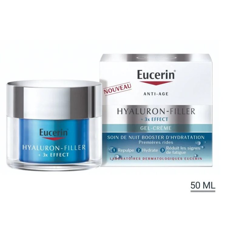 EUCERIN HYALURON-FILLER Nuit Booster 50ml Hydratation 72h Acide Hyaluronique Régénération Nocturne Anti-Âge - photo 2