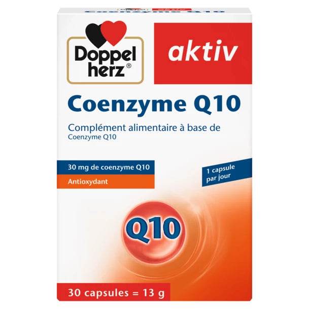 4009932415995_DHA_Coenzyme_Q10_Kap_30_fr_59941_1.5x-Nova-para-prix-Maroc DOPPELHERZ AKTIV Coenzyme Q10 30 Capsules – Image 1
