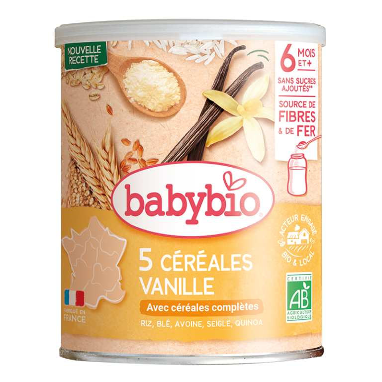 BABYBIO Céréales Vanille Bio 220g Céréales Infantiles Dès 4 Mois Saveur Vanille Naturelle - photo 2