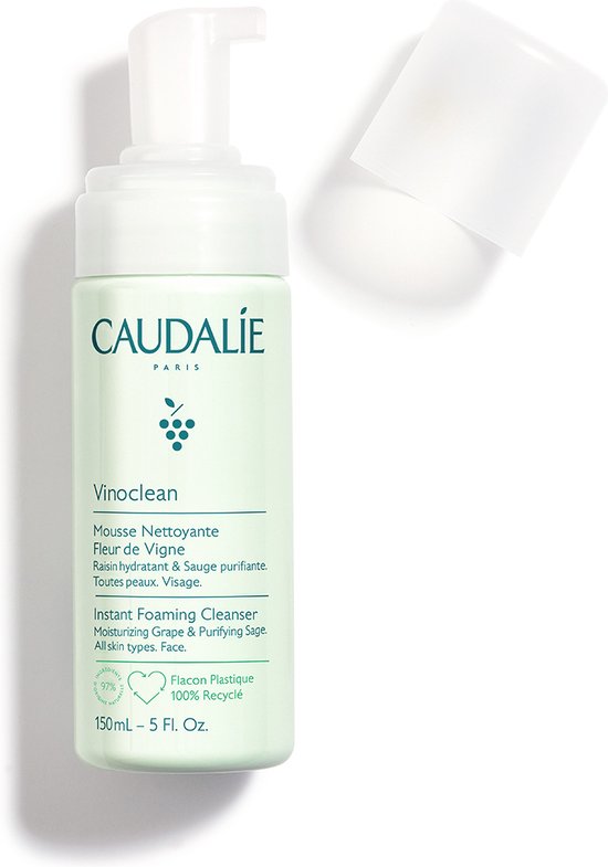 550x785-nova-para-pharmacie-maroc-prix-livraison CAUDALIE Vinoclean Duo Mousse Nettoyante Fleur de Vigne 150ml Nettoyage Doux Vegan – Image 1