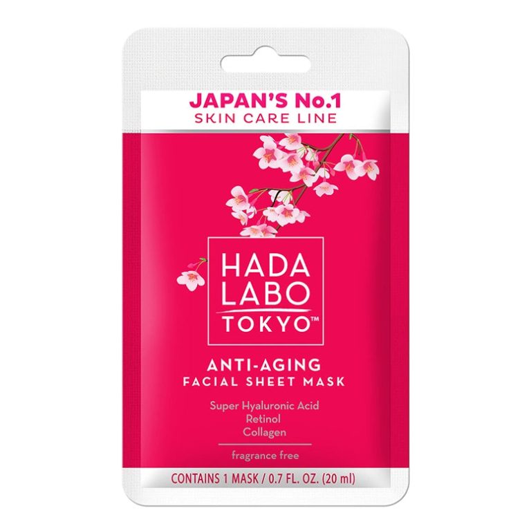 JAPANESE HADA LABO Anti Age Moist Mask 20ml Masque Visage Anti-Âge Hydratant Acide Hyaluronique - photo 3