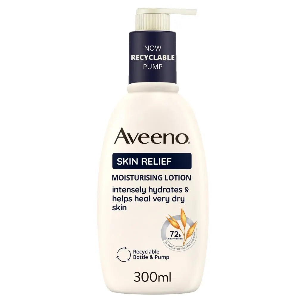 7d811942e4-en-gb-nova-para-pharmacie-maroc-prix-livraison AVEENO Skin Relief Moisturising Lotion 300ml Lait Hydratant Apaisant Peaux Sèches – Image 1