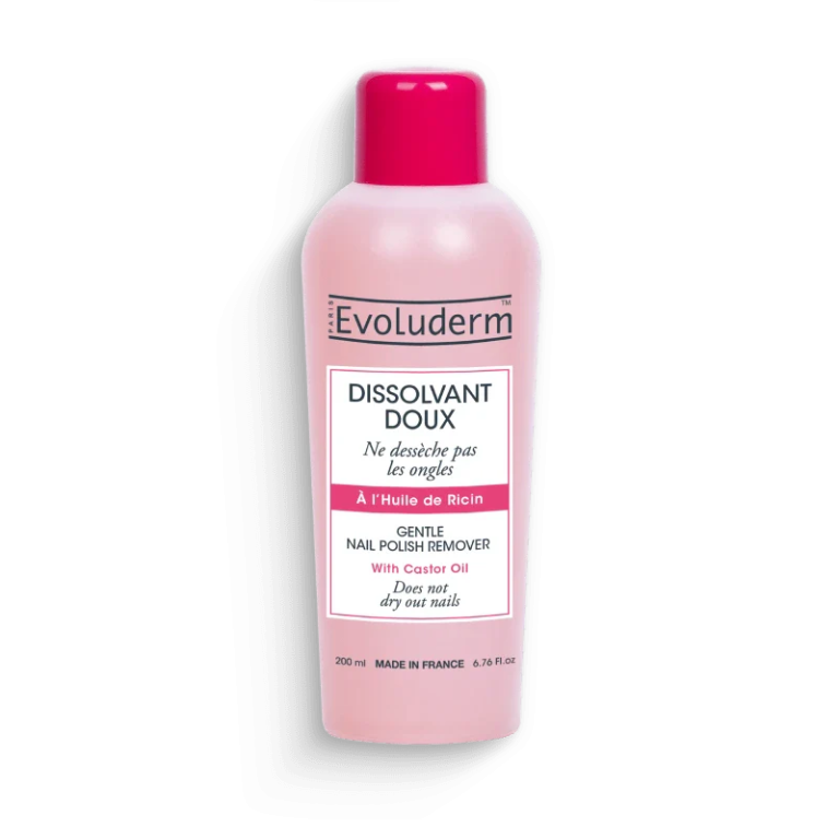 EVOLUDERM Dissolvant Doux 200ml Sans Acétone Ongles Sensibles