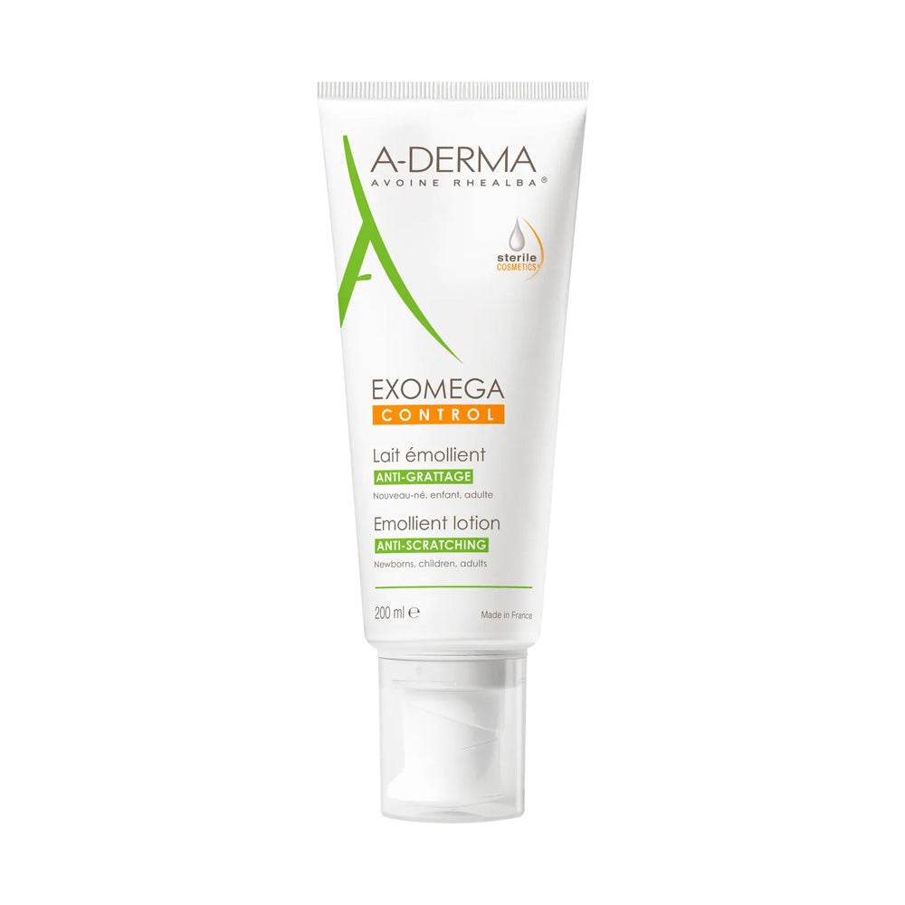 A-Derma-EXOMEGA-CONTROL-Lait-emollient-anti-grattage-200ml-parapharmacie-Maroc-1 A-DERMA EXOMEGA CONTROL Lait Émollient Anti-Grattage 200ml - Peaux Atopiques – Image 1
