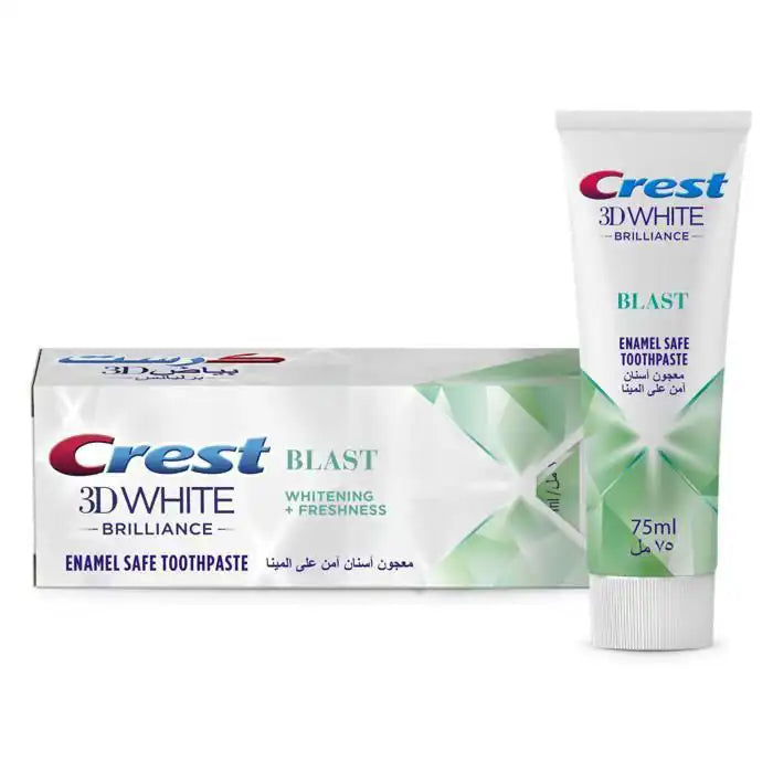 AAAAA44497_img1-nova-para-pharmacie-maroc-prix-livraison CREST 3D White Dentifrice Freshness Blast 75ml Blanchiment Dents Blanches Haleine Fraîche Éclat Sourire – Image 1