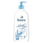 BIOLANE Gel Lavant Corps et Cheveux 350ml Nettoyage Doux Bébé Enfant Formule Hypoallergénique Sans Savon Usage Quotidien