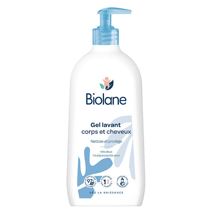 AB0006239112-nova-para-pharmacie-maroc-prix-livraison-1 BIOLANE Gel Lavant Corps et Cheveux 350ml Nettoyage Doux Bébé Enfant Formule Hypoallergénique Sans Savon Usage Quotidien – Image 1