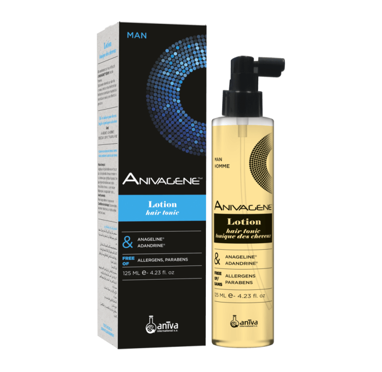Anivagene Lotion Tonique pour les Cheveux Homme 125ml Stimulant Capillaire Masculin