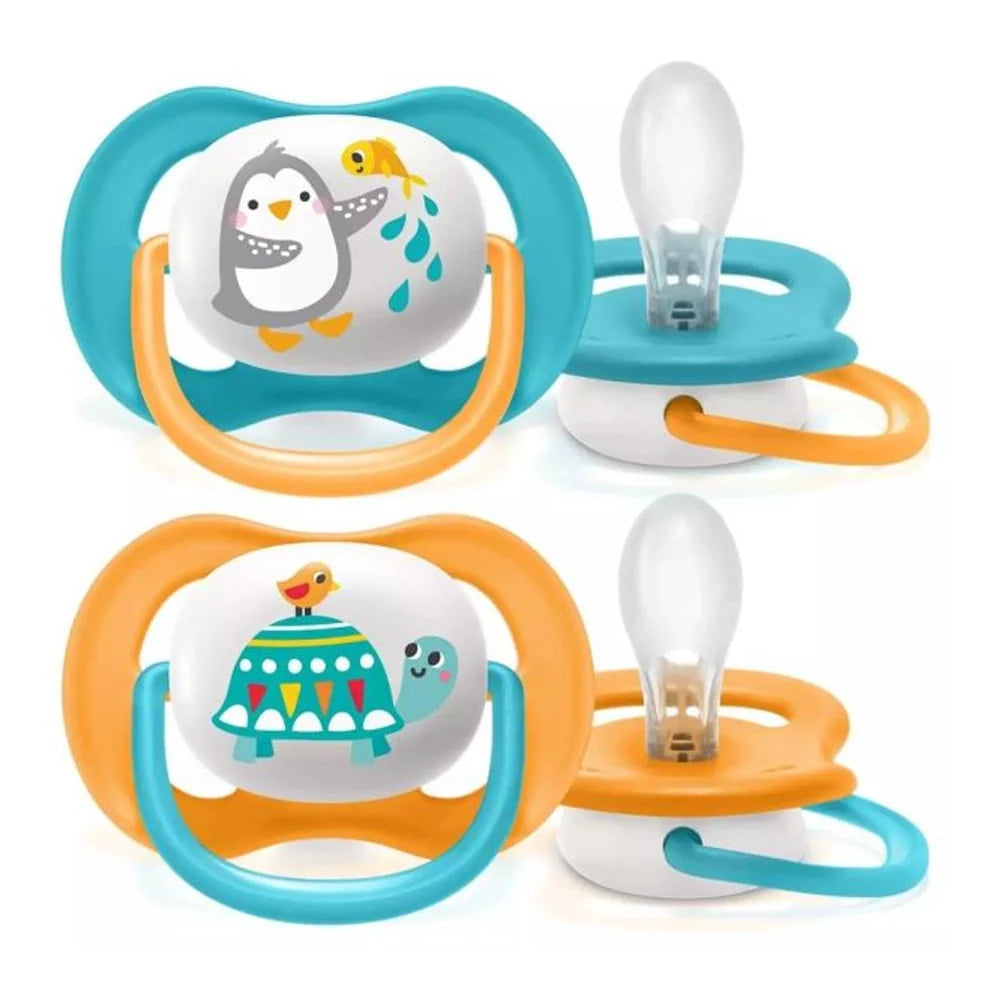 AVENT6 Avent Lot de 2 Sucettes Orthodontiques Ultra Air Animals 6-18m – Image 1