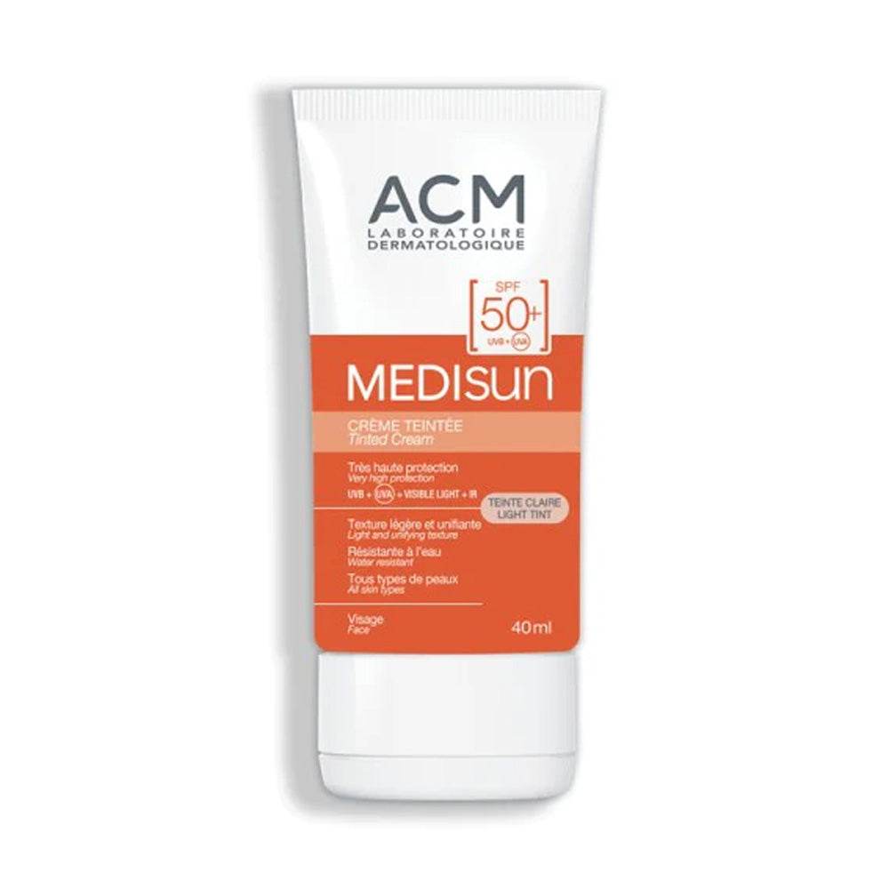 Acm-Medisun-Creme-Teintee-Claire-SPF-50_-40ml-prix-maroc-parapharmacie-casablanca ACM Medisun Crème Teintée Claire SPF 50+ 40ml Protection Unifiante – Image 1