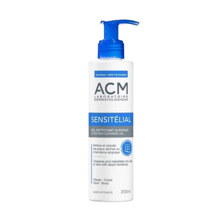 ACM Sensitélial Gel Nettoyant Surgras Visage Corps Enfant Adulte
