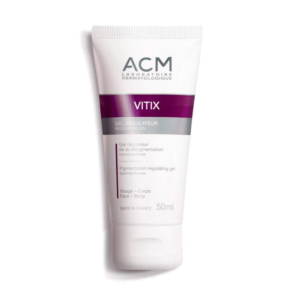 Acm-Vitix-Gel-Regulateur-De-La-Depigmentation-Visage-Et-Corps-50ml-nova-parapharmacie-maroc ACM Vitix Gel Régulateur de la Dépigmentation 50ml - Soin Visage et Corps – Image 1
