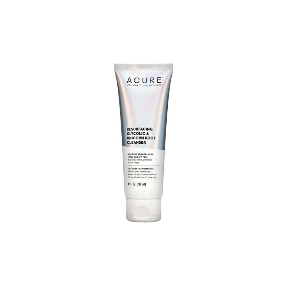 Acure-Resurfacing-Glycolic-_-Unicorn-Root-Cleanser-118ml-novapara-maroc Acure Resurfacing Glycolic & Unicorn Root Cleanser 118ml – Image 1