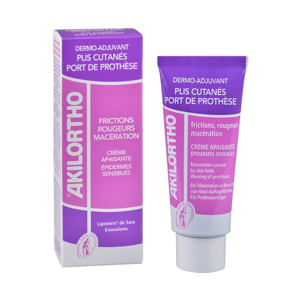 Akileine-Akilortho-Dermo-Adjuvant-Creme-Apaisante-75ml-nova-parapharmacie-maroc AKILEINE Akilortho Dermo Adjuvant Crème Apaisante 75ml Frictions Rougeurs Macération Prothèses Allantoïne Centella Ginkgo – Image 1