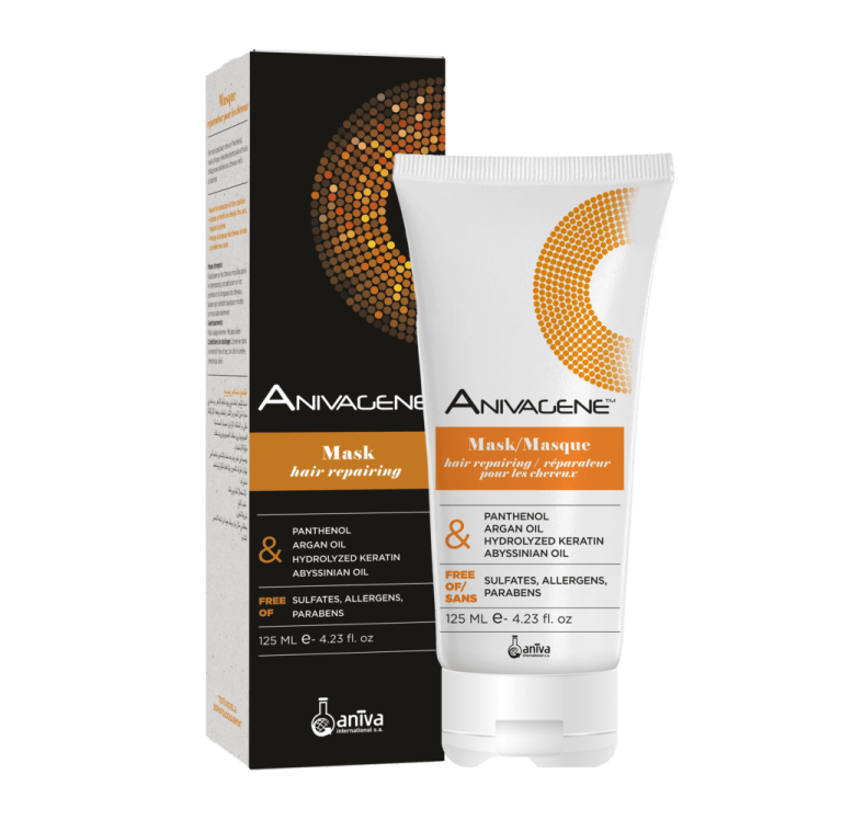 Anivagene Masque Réparateur pour les Cheveux 125ml Soin Intensif Cheveux Abîmés