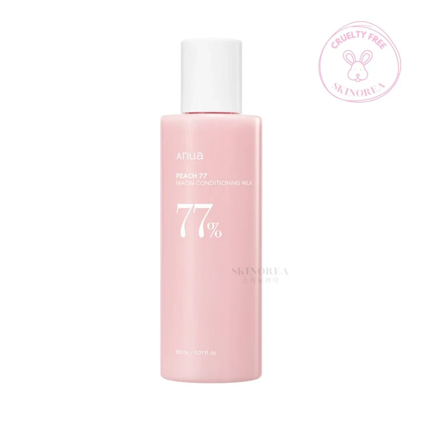 Anua-Peach-77-Niacin-Conditioning-Milk-150ml_1-nova-para-pharmacie-maroc-prix-livraison ANUA Peach 77% Niacin Conditioning Milk 150ml Lait Hydratant Éclaircissant Niacinamide – Image 1