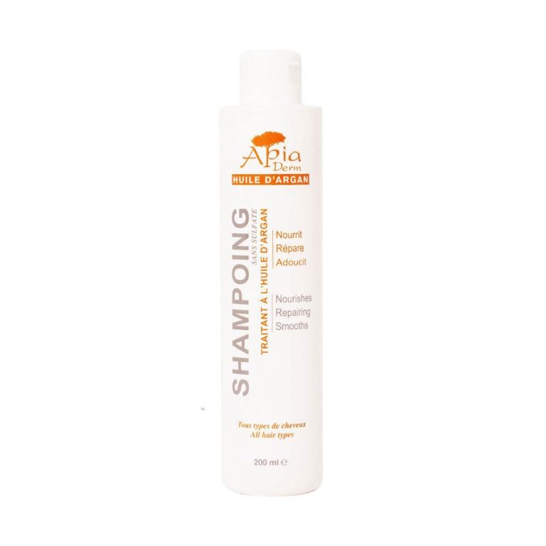 Apia Derm Shampoing Sans sulfate Huile d'argan 200ml