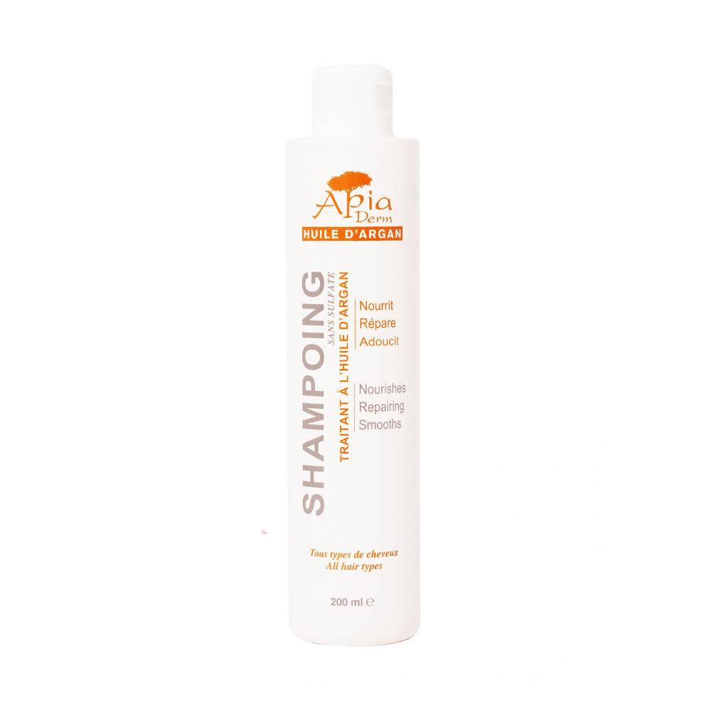Apia-Derm-Shampoing-Sans-sulfate-Huile-d_argan-200ml-novaparapharmacie-maroc Apia Derm Shampoing Sans sulfate Huile d'argan 200ml – Image 1