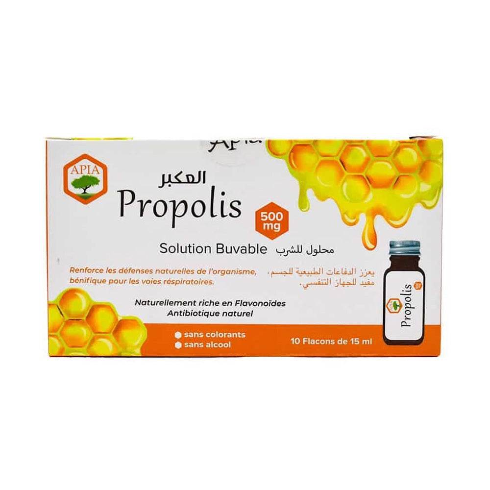 Apia-Propolis-Solution-Buvable-10-Flacon-15ml-novaparapharmacie-maroc Apia Propolis Solution Buvable 10 Flacon 15ml – Image 1