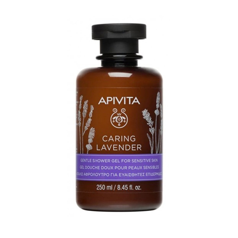 Apivita-Gel-Douche-Doux-Lavande-Pour-Peaux-Sensibles-250-nova-parapharmacie-maroc Apivita Gel Douche Doux Lavande Pour Peaux Sensibles 250ml – Image 1
