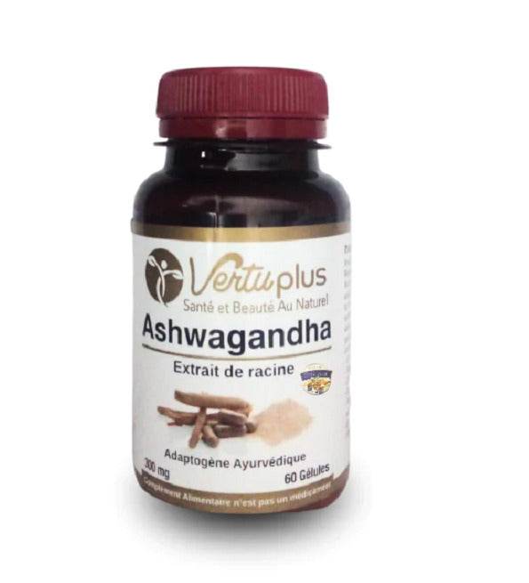 Ashwagandha_VertuPlus_beautymall-parapharmacie Vertu Plus Ashwagandha 60 Gélules – Image 1