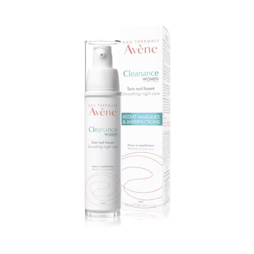 Avene-Cleanance-Women-Soin-Nuit-Lissant-30ml-novaparapharmacie-maroc AVÈNE Cleanance Women Soin Nuit Lissant 30ml - Anti-Imperfections Femmes Adultes – Image 1