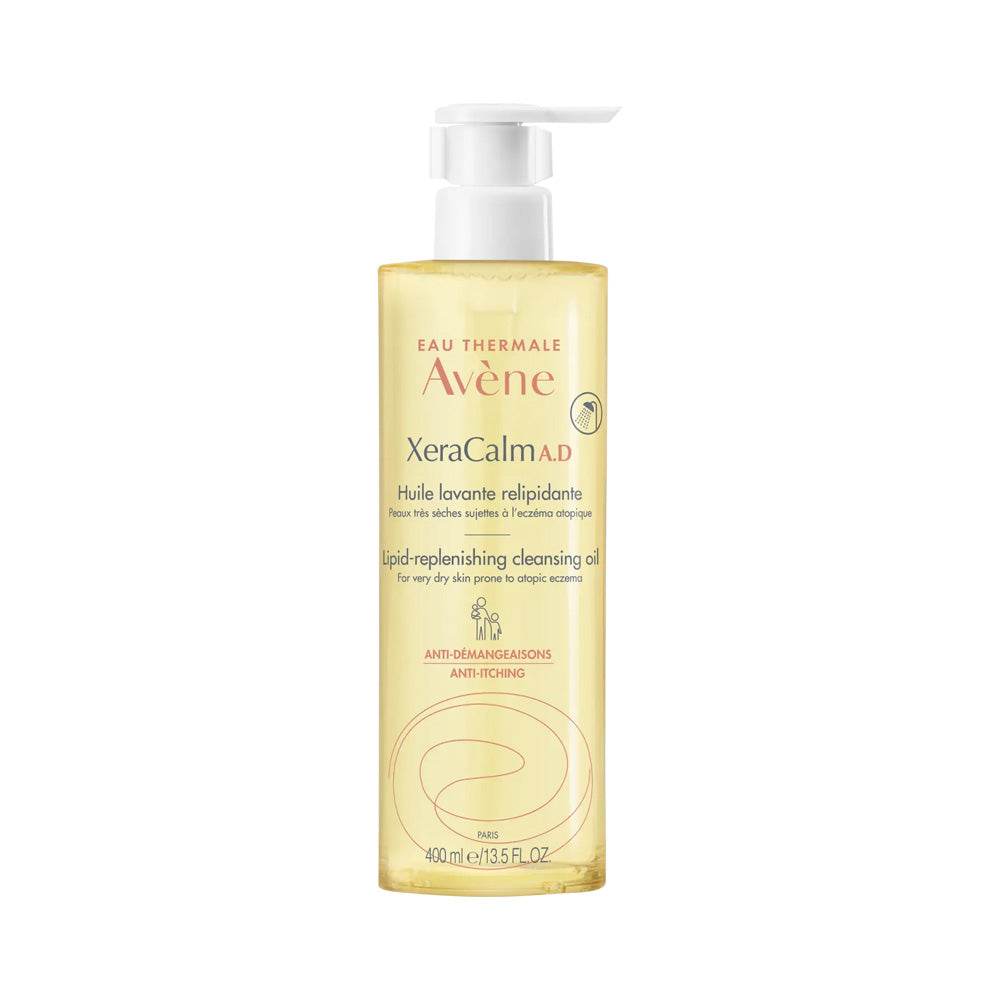 Avene-XeraCalm-A.D-Huile-lavante-relipidante-400ml-nova-parapharmacie-casablanca AVÈNE XeraCalm A.D Huile Lavante Relipidante 400ml - Peaux Atopiques & Sèches – Image 1