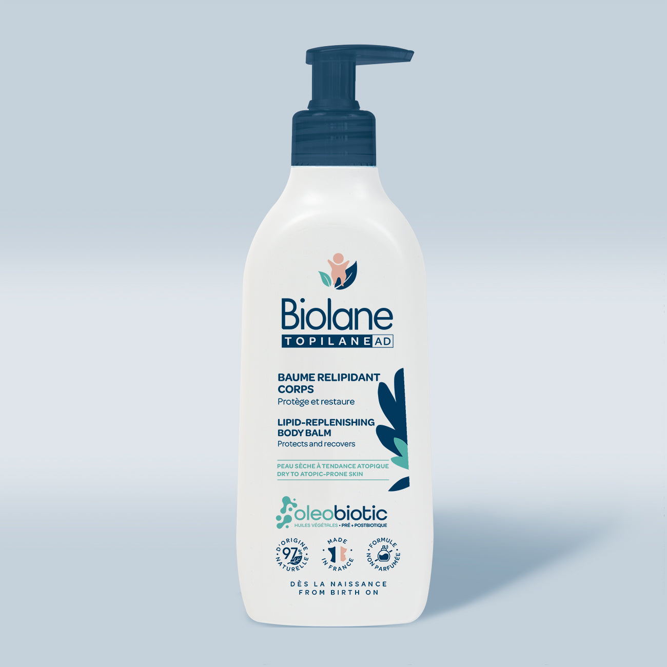 BABR350EXP_BAUME-CORPS-RELIPIDANT-nova-para-pharmacie-maroc-prix-livraison BIOLANE Baume Relipidant Corps 350ml Baume Nourrissant Peau Sèche Bébé – Image 1