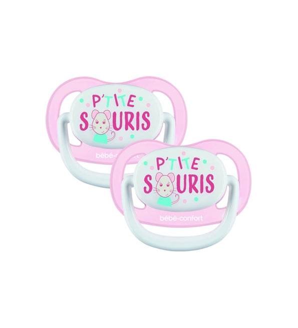 BB-Conf-2-Suc-Physio-Air-Conf-0-6m-Petit-sourcis-1-novapara.ma-prix-maroc BÉBÉ CONFORT 2 Sucettes Physio Air Confort 0-6m Petit Souris – Image 1