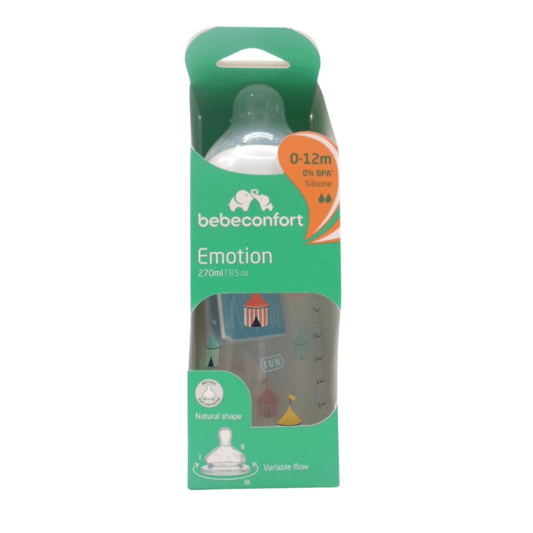 BB-Conf-bib-pp-emotion-the-traveller-blanc-0-12m-270ml-novapara-casa-prix-maroc BÉBÉ CONFORT Biberon PP Emotion The Traveller Blanc 0-12m 270ml – Image 1