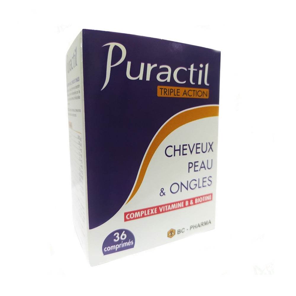 BC-Pharma-Vitamine-B-_-Biotine-Puractil-36-Comprimes-nova-parapharmacie-casablanca-1 BC-Pharma Vitamine B & Biotine Puractil 36 Comprimés – Image 1