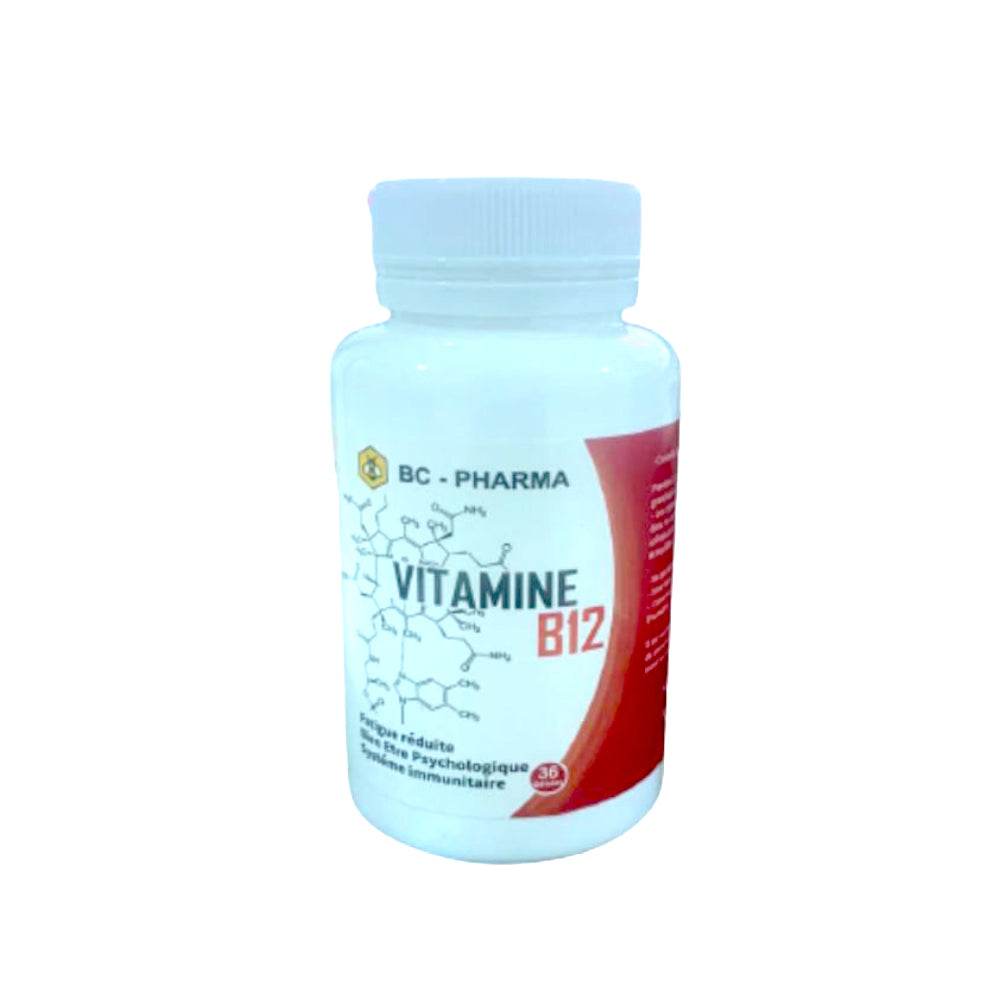 BC_Vitamine_B12_36_Gelules-Nova-para-prix-Maroc-1 BC PHARMA Vitamine B12 36 Gélules Cyanocobalamine 1000µg Énergie Système Nerveux Anti-Fatigue Cure 36 Jours – Image 1