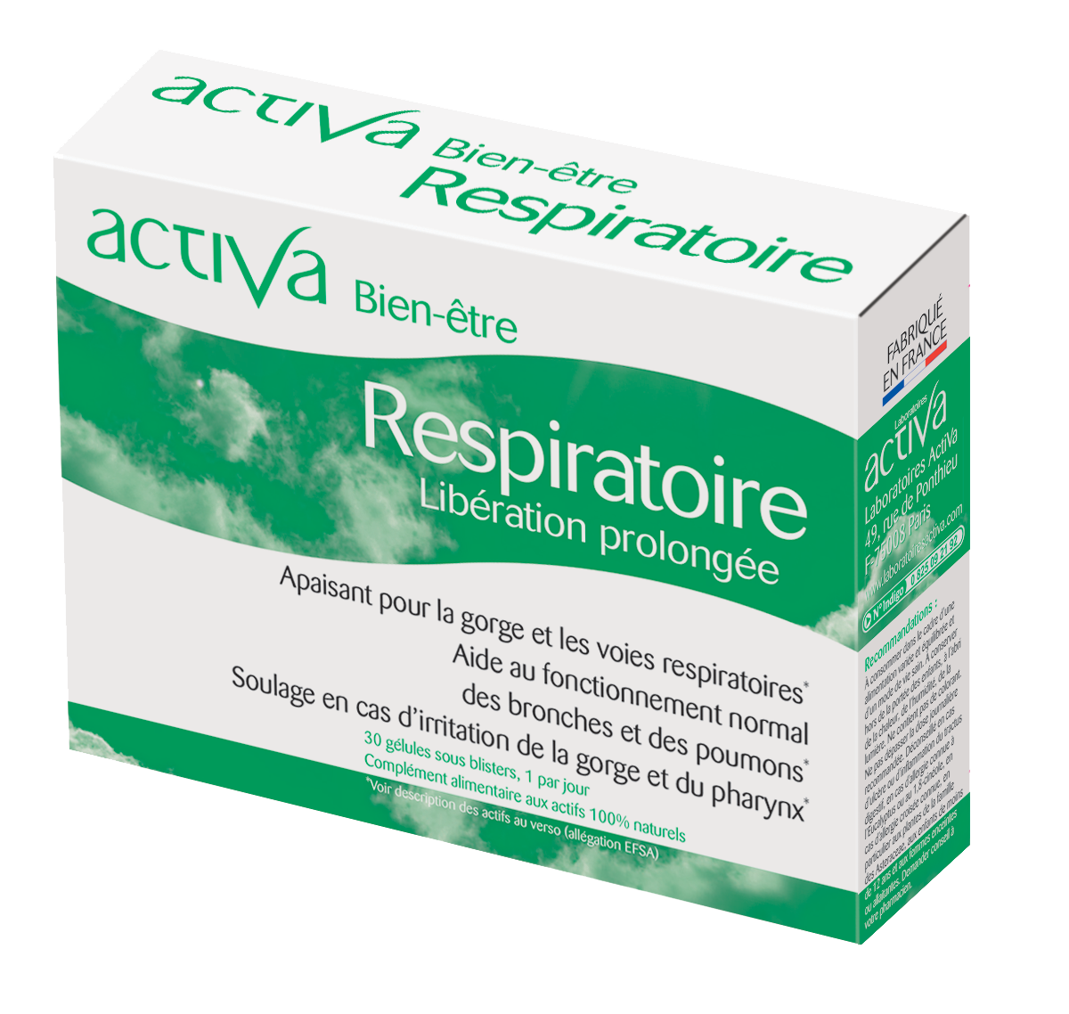 BE-RES-3D-FR.015-SF-nova-para-pharmacie-maroc-prix-livraison ACTIVA Bien-Être Respiratoire Complément Alimentaire Confort Respiratoire Immunité – Image 1