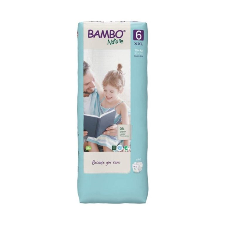Bambo Nature 40 Couches Ecologiques Jumbo t6 xxl 16+kg