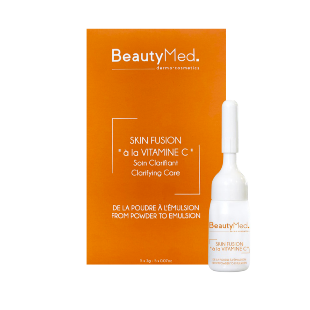 Beauty-Med-Skin-Fusion-Vitamine-C-5-x-2G-nova-para-pharmacie-maroc-prix-livraison BEAUTY MED Skin Fusion Vitamine C 5 x 2g Poudre Pure Antioxydante Éclat Anti-Âge Booster Luminosité – Image 1