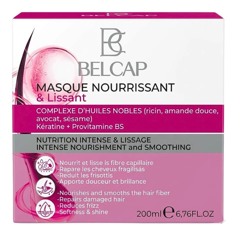 BELCAP Masque Nourrissant Lissant 200ml Cheveux Secs Brillance Douceur Souple - photo 2