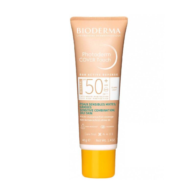 BIODERMA Photoderm Cover Touch Mineral SPF50+ Crème Teintée Protection Minérale 40g