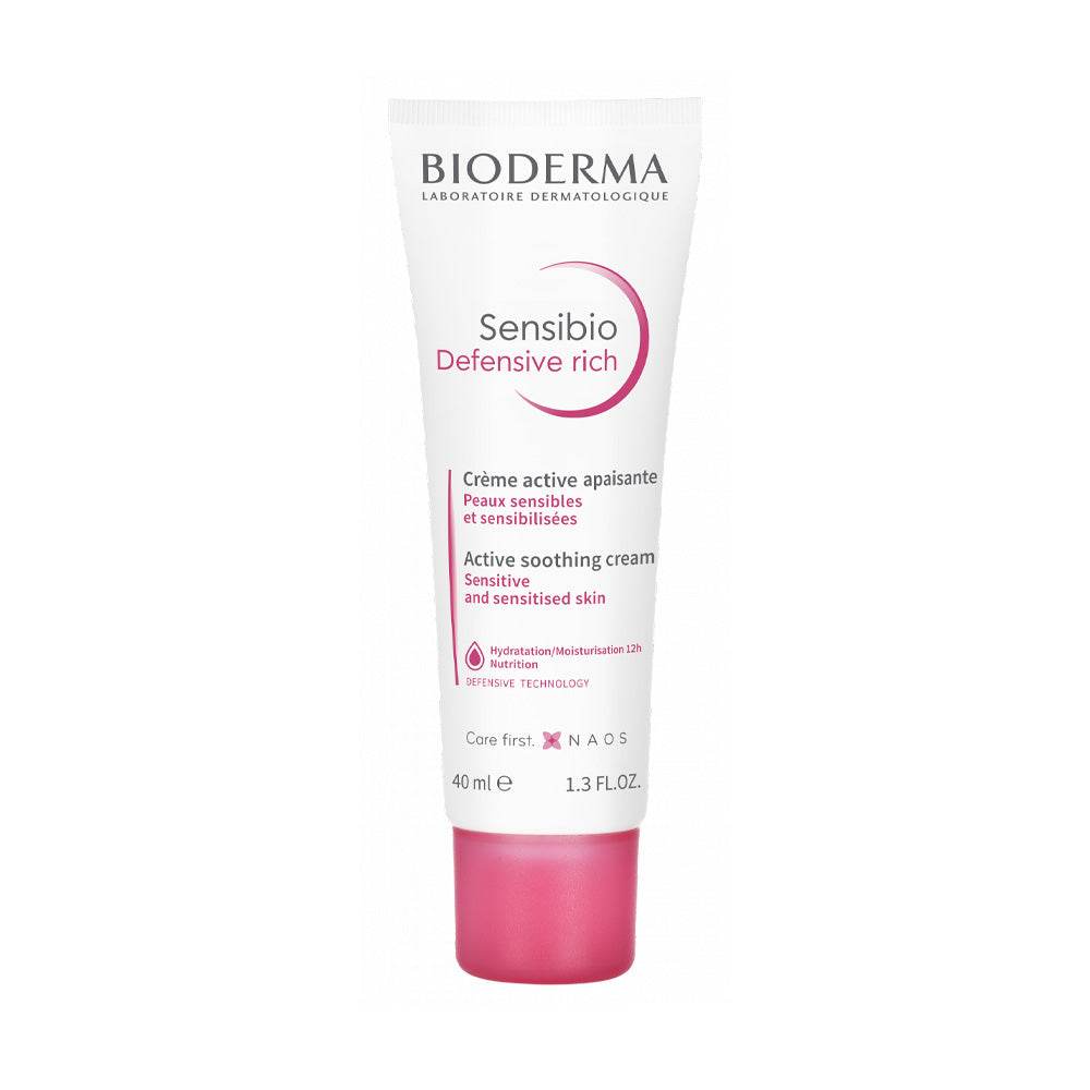 Bioderma-Sensibio-Defensive-Riche-40ml-novaparapharmacie-maroc-1 BIODERMA Sensibio Défensive Riche 40ml - Crème Protectrice Peaux Sensibles – Image 1