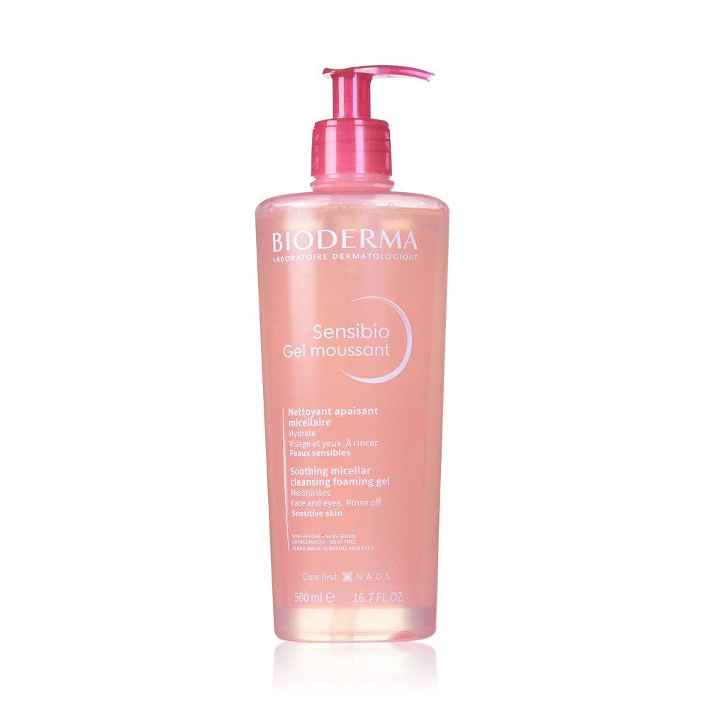 Bioderma-Sensibio-Gel-Moussant-500ml-prix-maroc-parapharmacie-casablanca BIODERMA SENSIBIO GEL MOUSSANT 500ML - Nettoyant Doux Peaux Sensibles – Image 1