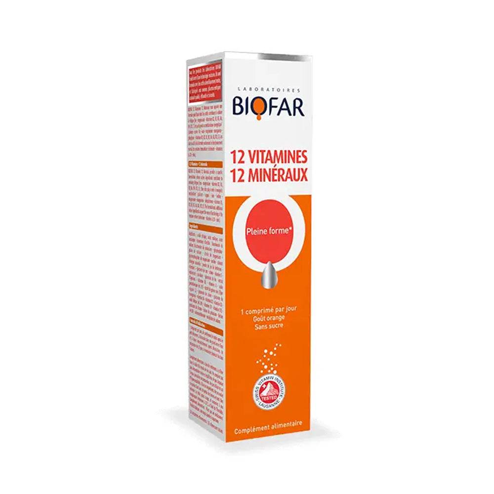 Biofar-12-Vitamine-12-Mineraux-20-Comprimes-nova-parapharmacie-casablanca-2 Biofar 12 Vitamine 12 Minéraux 20 Comprimés – Image 1