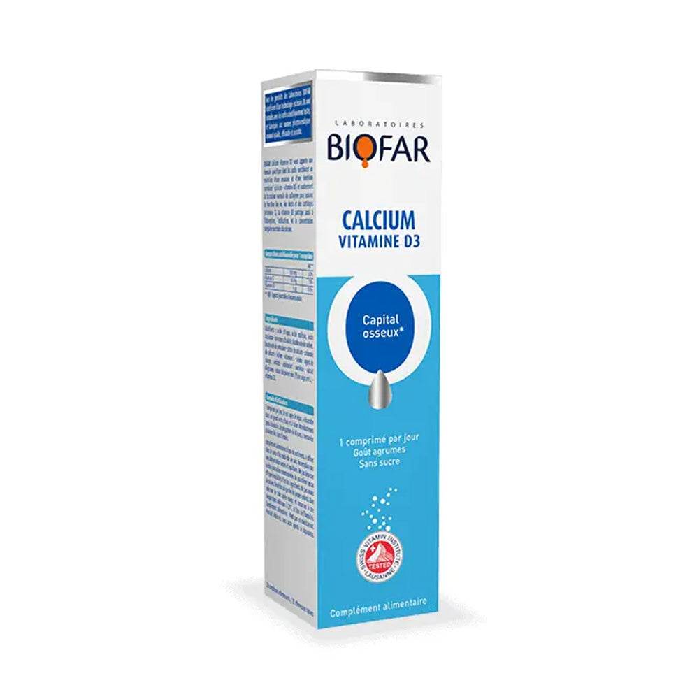 Biofar-Calcium-D3-20-Comprimes-nova-parapharmacie-casablanca-1 Biofar Calcium D3 20 Comprimés – Image 1