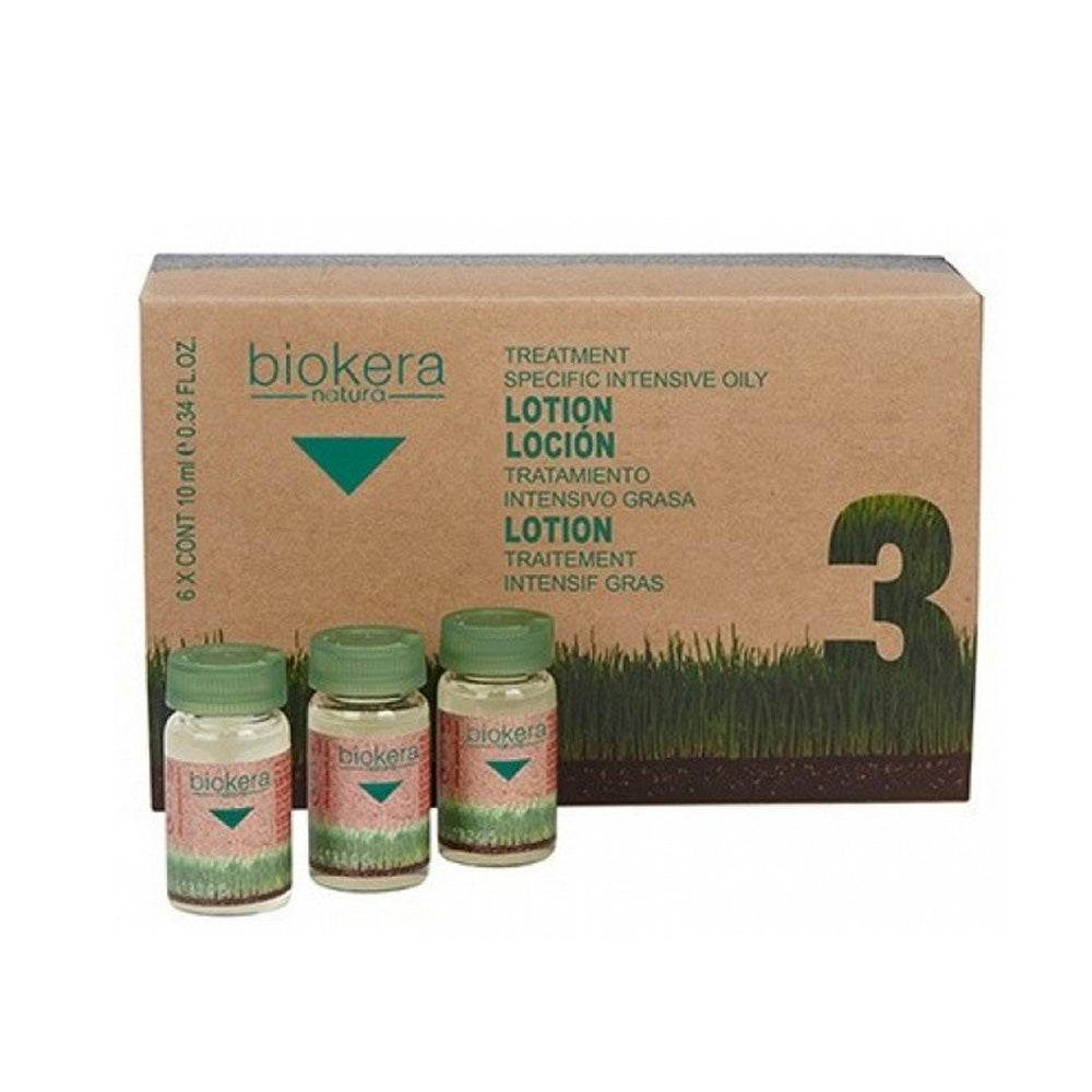 Biokera-Traitement-Cheveux-Gras-Intensif-6-Amp10ml-nova-parapharmacie-maroc Biokera Traitement Cheveux Gras Intensif 6*10ml – Image 1