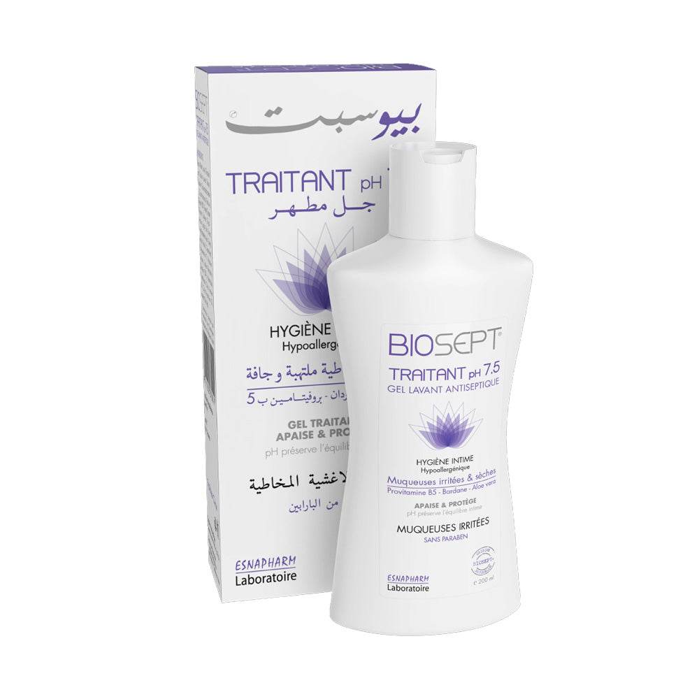 Biosept-Traitant-ph-7.5-Gel-Antiseptique-200ml-Nova-parapharmacie-maroc Biosept Traitant ph 7.5 Gel Antiseptique 200ml – Image 1
