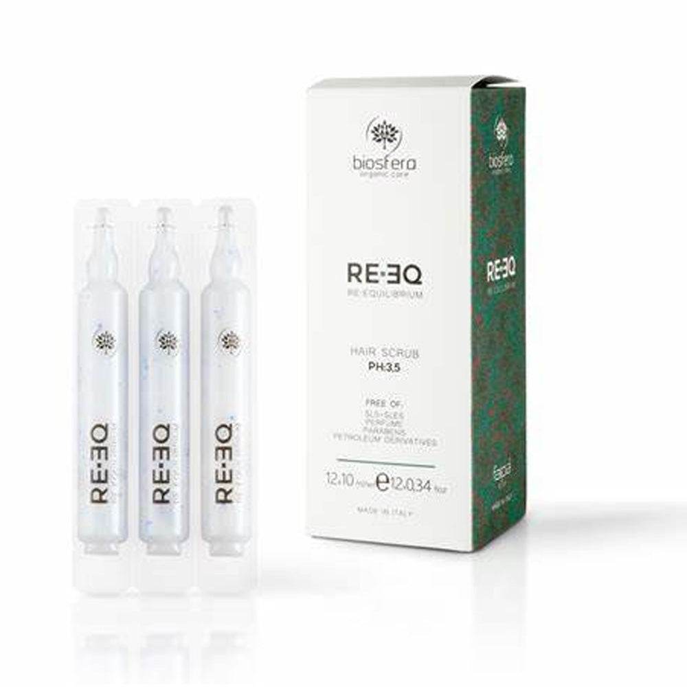 Biosfera-RE.EQ-Hair-Scrub-Lotion-12-Ampoules-Pre-Shampooing-10ml-Nova-parapharmacie-maroc Biosfera RE.EQ Hair Scrub Lotion 12 Ampoules Pré-Shampooing 10ml – Image 1