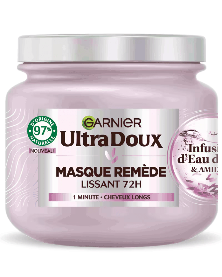GARNIER Ultra Doux Hair Remède Rice Water 340ml Shampooing Eau de Riz Cheveux Fragiles Cassants Réparation Intense